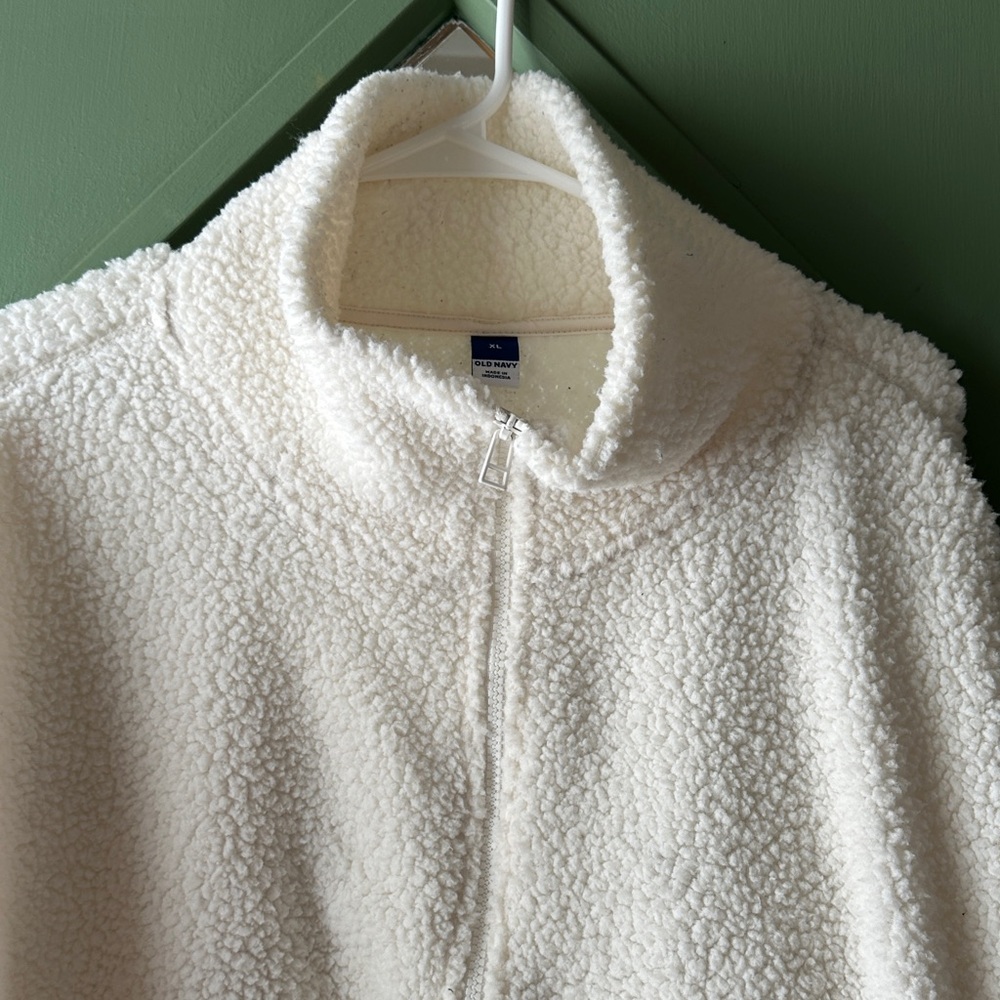 Old Navy Cream Teddy Jacket